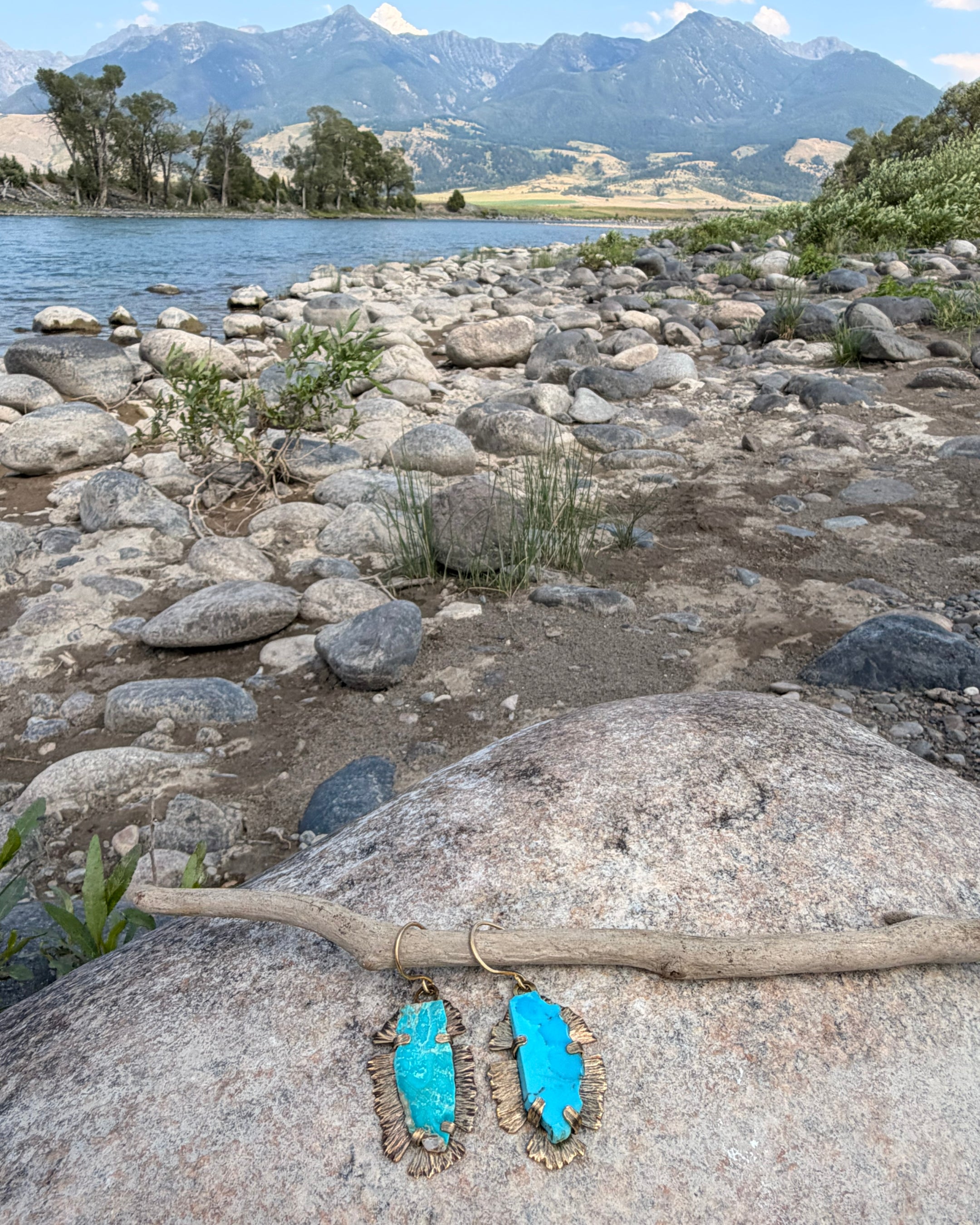 Elemental Earrings — Royston Turquoise