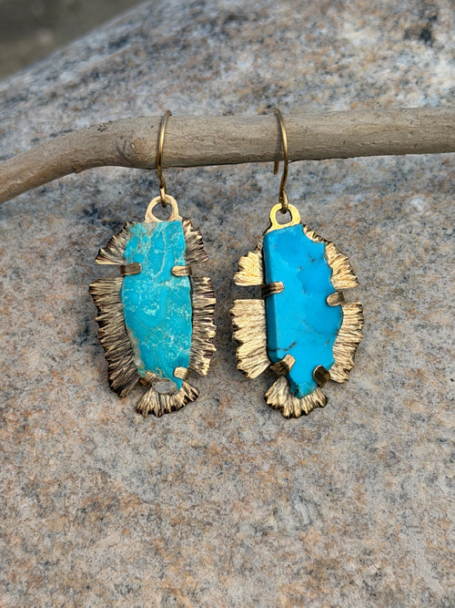 Elemental Earrings — Royston Turquoise